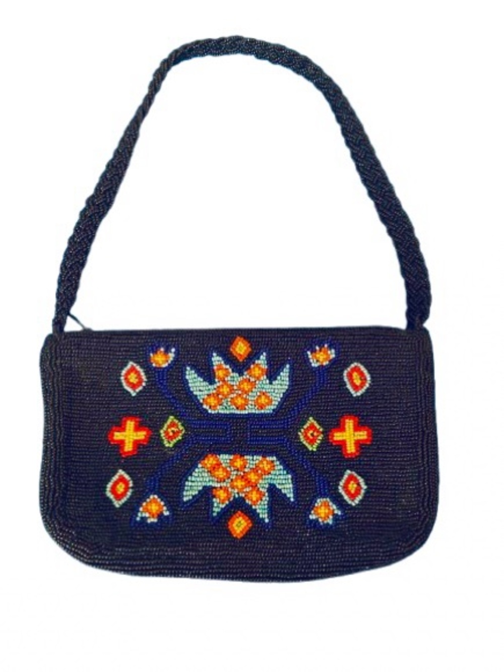 Vintage Beaded Purse HAROLD POWELL Made Italy Southwest Native American Handbag